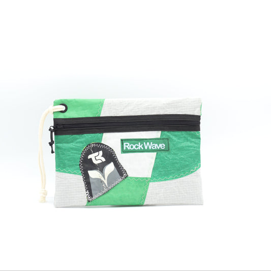 Damen-Clutch mit violetten Ärmeln